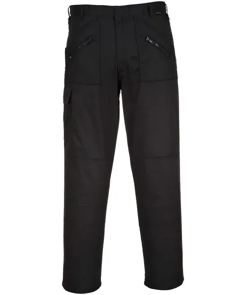 Portwest Action Trousers (s887) Regular Fit Black